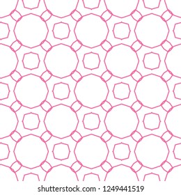 Seamless geometric ornamental vector pattern