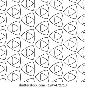 Seamless geometric ornamental vector pattern