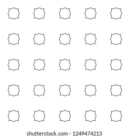 Seamless geometric ornamental vector pattern