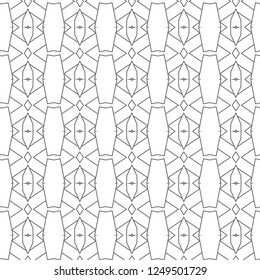 Seamless geometric ornamental vector pattern