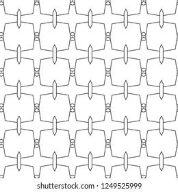 Seamless geometric ornamental vector pattern