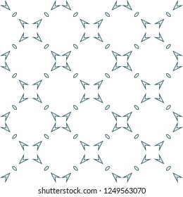 Seamless geometric ornamental vector pattern