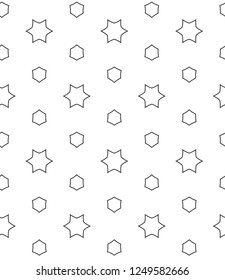 Seamless geometric ornamental vector pattern