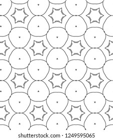 Seamless geometric ornamental vector pattern