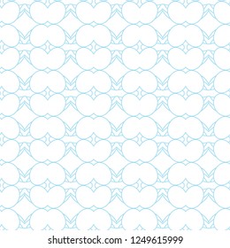 Seamless geometric ornamental vector pattern