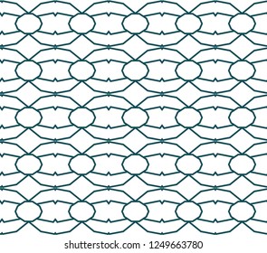 Seamless geometric ornamental vector pattern