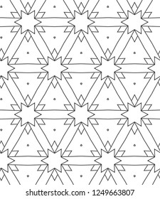 Seamless geometric ornamental vector pattern