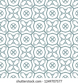 Seamless geometric ornamental vector pattern