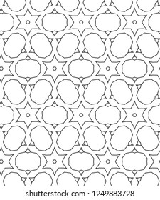Seamless geometric ornamental vector pattern