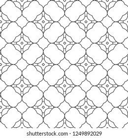 Seamless geometric ornamental vector pattern