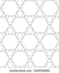 Seamless geometric ornamental vector pattern