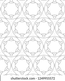 Seamless geometric ornamental vector pattern