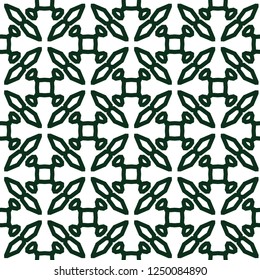 Seamless geometric ornamental vector pattern