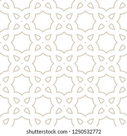 Seamless geometric ornamental vector pattern