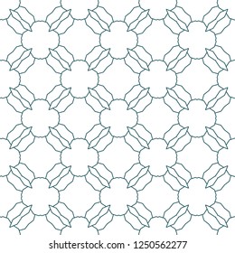 Seamless geometric ornamental vector pattern