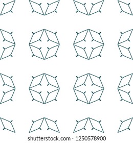 Seamless geometric ornamental vector pattern