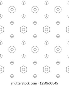 Seamless geometric ornamental vector pattern