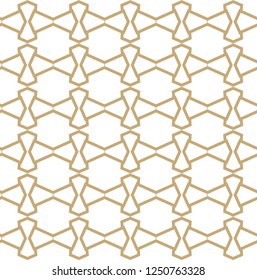 Seamless geometric ornamental vector pattern