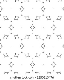Seamless geometric ornamental vector pattern
