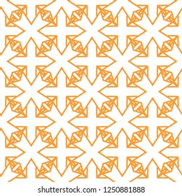 Seamless geometric ornamental vector pattern