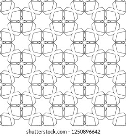 Seamless geometric ornamental vector pattern