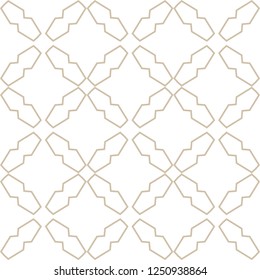 Seamless geometric ornamental vector pattern