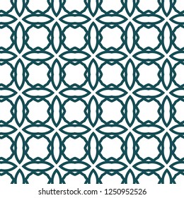 Seamless geometric ornamental vector pattern