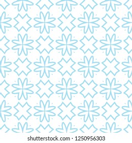 Seamless geometric ornamental vector pattern