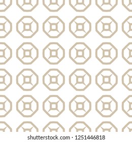 Seamless geometric ornamental vector pattern