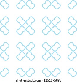 Seamless geometric ornamental vector pattern