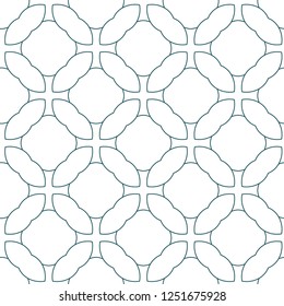 Seamless geometric ornamental vector pattern