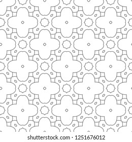 Seamless geometric ornamental vector pattern