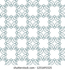 Seamless geometric ornamental vector pattern