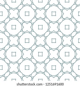Seamless geometric ornamental vector pattern