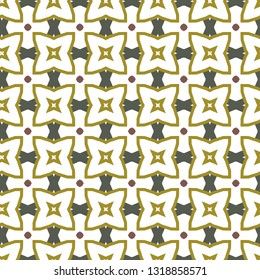 Seamless geometric ornamental vector pattern