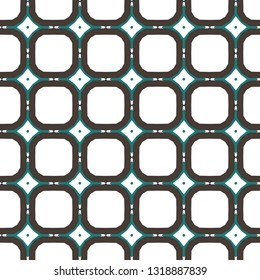 Seamless geometric ornamental vector pattern