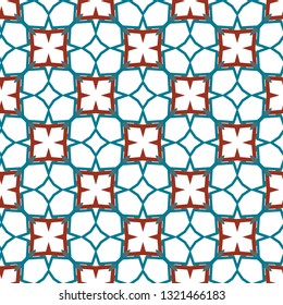 Seamless geometric ornamental vector pattern