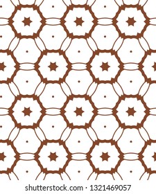 Seamless geometric ornamental vector pattern
