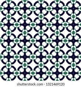 Seamless geometric ornamental vector pattern