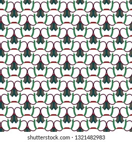 Seamless geometric ornamental vector pattern