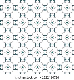Seamless geometric ornamental vector pattern