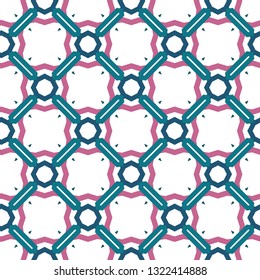 Seamless geometric ornamental vector pattern