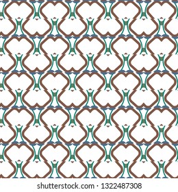 Seamless geometric ornamental vector pattern