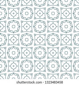 Seamless geometric ornamental vector pattern