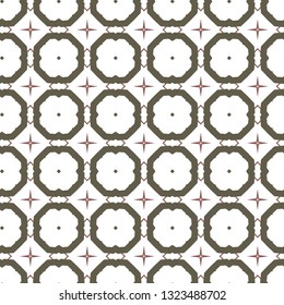 Seamless geometric ornamental vector pattern