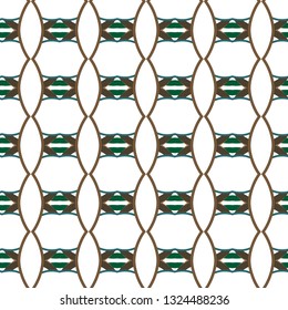 Seamless geometric ornamental vector pattern