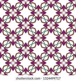 Seamless geometric ornamental vector pattern