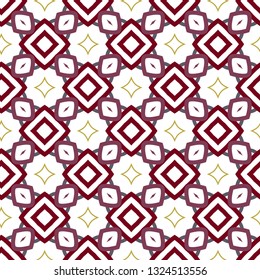 Seamless geometric ornamental vector pattern
