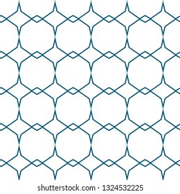 Seamless geometric ornamental vector pattern