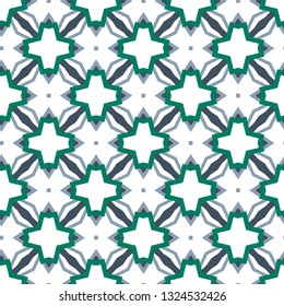 Seamless geometric ornamental vector pattern